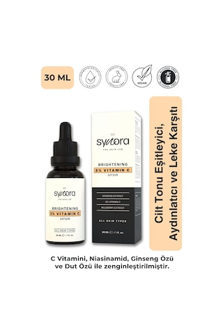 Synora Cilt Tonu Eşitleyici Aydınlatıcı ve Leke Karşıtı C Vitamini Serum 30 ML