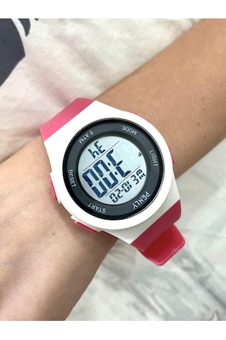 Penly Su Geçirmez Dijital Çocuk Kol Saati 348 Model Kırmızı +4 Renk Kronometre-alarmlı 5atm