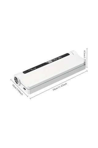 Honeybeeshop Beyaz Gıda Koruma Kompakt Otomatik Vakum Kapama Makinesi Kucuk Ev Kullanimi Guclu Emis Teknolojisi Taze Kalma