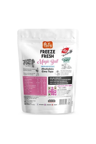 Pol's Freeze Fresh Dondurularak Kurutulmuş Magic Ball Ahududulu Elma Topu 20 Gr 20 G