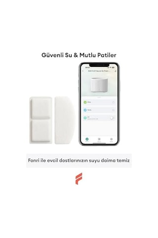 Fonri Evcil Hayvan Akıllı Su Kabı Filtresi 4&apos Lü Set