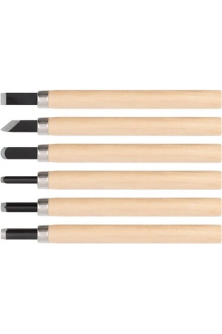 Fıt Fınch Industrıal Tools Fıt Ahşap Oyma Dolapları L 135 Mm 6'lı Set, Bilenmiş 162347963