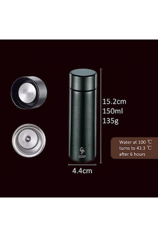 Certificated 316 Stainless Steel 140ml Mini Thermos 99.9% Diğer Siyah