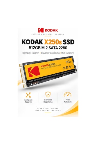 X250s 512gb M.2 Sata 2280 Ssd 520 Mb/s Okuma 500 Mb/s Yazma Hızlı Ssd