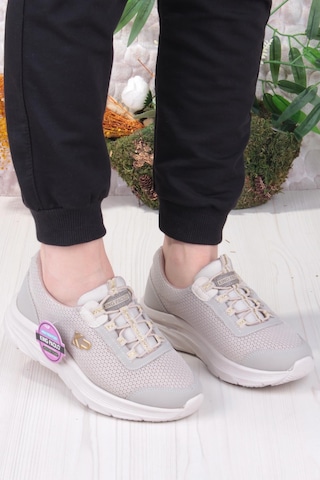 Fort King Luna Rahat Hafif Memory Foam Taban Sneaker Kadın Ayakkabı Bej