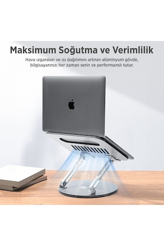 Juo 360 Dönebilen Yükseklik Ayarlı Metal Notebook Laptop Standı