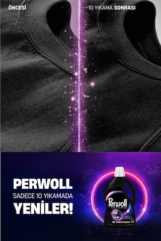 Perwoll Renkli + Siyah Sıvı Çamaşır Deterjanı 5 x 2970 ML