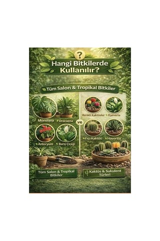 Bitki Ve Kaktüs Toprağı Seti 10 L Organik Cocopeatli Salon Bitkileri Ve Kaktüsler Için