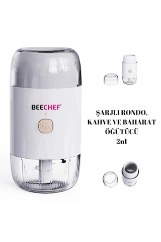 Beechef Şarjlı Rondo - Kahve & Baharat Öğütücü