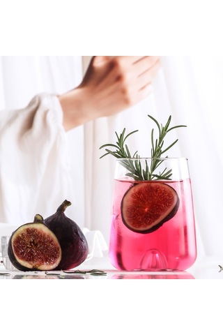 Terra 3&apos Lü Beyaz Şarap Kadehi Açık Mavi