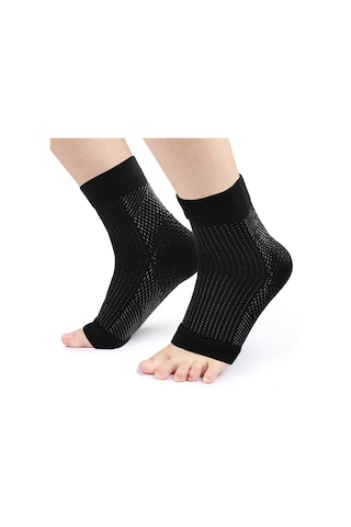 Teltree Spor Toparlama Çorabı: Ayak Bileği Koruyucu, Arka Desteği, Ödem Azaltıcı, Kan Akışını İyileştirici - Siyah Desenli S/m Diğer