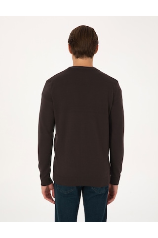 Pierre Cardin Erkek Koyu Kahverengi Hırka Triko 50317330-vr084 Koyu Kahverengi
