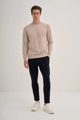 Cazador Slim Fit Mevsimlik 3 İplik Pamuk Karışımlı Sweatshirt-56100 Bej