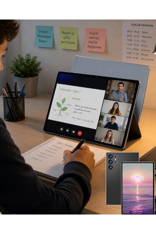 Android Tablet 10.1 Hd Ekran 16gb Ram 1tb Depolama Wifi Destekli Beyaz