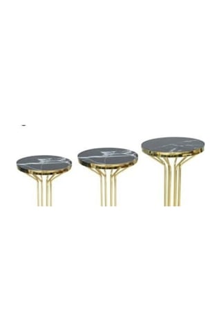 Brc Bufalo Zigon Model Metal Transmisyon Çelik Gold Renk Kaplama Siyah Mermer Temper Cam El Yapımı
