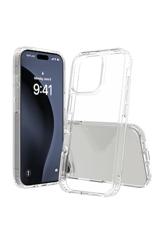 Apple Uyumlu iPhone Buff 16 Pro Air Hybrid Şeffaf Kılıf Crystal Clear