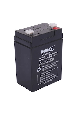 Lightex Lt-45 4v 5.5ah Işıldak Fener Aküsü