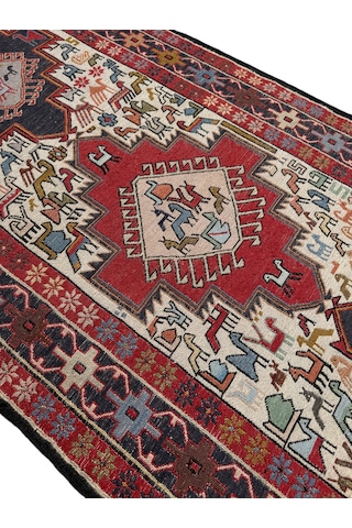 El Dokuma Sıfır İran Kilimi Yolluk 84x313 Yün Kök Boya Yolluk