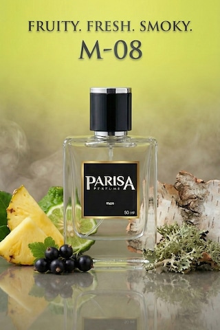 M-08 Adventure Man Edp 50 Ml - Ananas & Bergamot Notalı Ferah Dumanlı Erkek Parfümü Prsm08 Meyveli