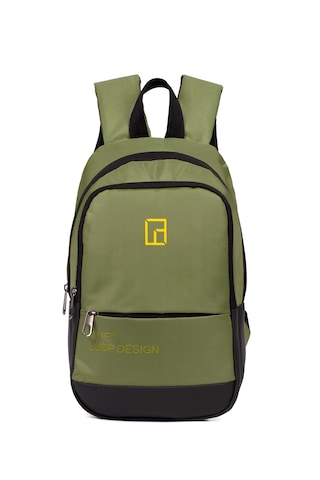 Esvelans Unisex Mini Sırt Çantası, Çok Gözlü Günlük Sırt Çantası Haki