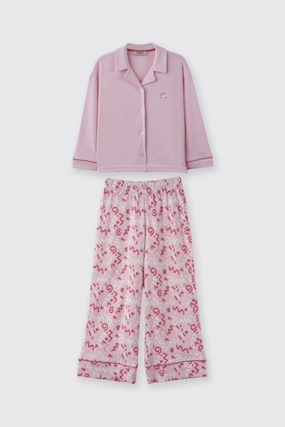 Panço Kız Çocuk Pijama Takım Pembe