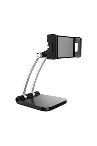 Ally Q010 Ayarlanabilir Masaüstü Tablet ve Telefon Tutucu Stand Siyah