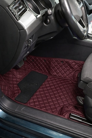 Chery Tıggo 7 Pro 2023-2025 Bordo Renk 8d Diamond Premium Havuzlu Deri Oto Paspas