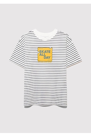 Mavi Skate All Day Baskılı Gri Erkek Çocuk T-shirt M6610263-89187 Gri