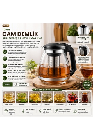 Cam Demlik 700 Ml 1