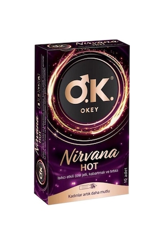 Okey Nirvana Hot Prezervatif 10'lu Okey Nirvana Hot Prezervatif 10'lu