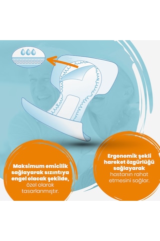 Özbey Pedix Anatomik Hasta Bezi Büyük Boy L 8 Adet (Belbantsız)