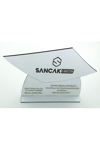 Ödül Derece Başarı Anı Hediye Plaketleri Beyaz