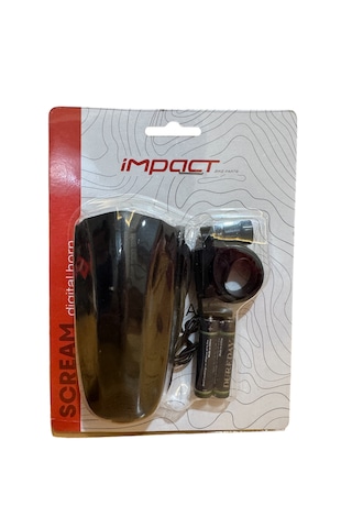 Impact Scream Elektronik Pilli Bisiklet Korna - Siyah