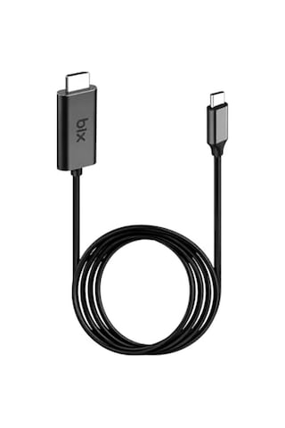 Bx02hb Usb-c To 4k 30hz Hdmı Kablo 1.8 Metre Windows Mac Android Uyumlu Hdcp Destekli Gri