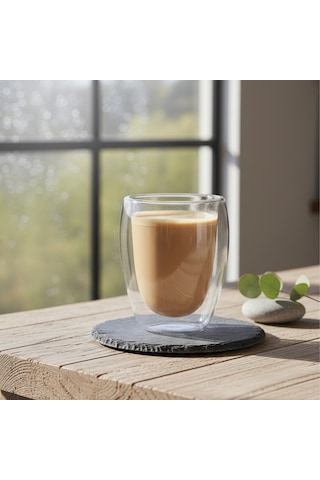 Glass İn Love Çift Cidarlı Borosilikat Bardak - 350 Ml Şeffaf