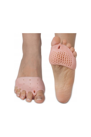 Silikonlu 5 Parmak Ayırıcı Koruyucu Ayak Gömleği Geçmeli Topuklu