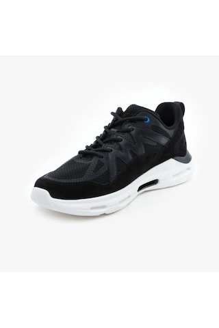 Greyder 18400 Siyah Hakiki Deri Erkek Sneaker Spor Ayakkabı Siyah
