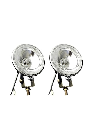 Carub Sis Lambası H3 12V 4300K Beyaz Camlı Küçük Yuvarlak Oben Ampullü Sağ Sol Takım 9 Cm BR3016001