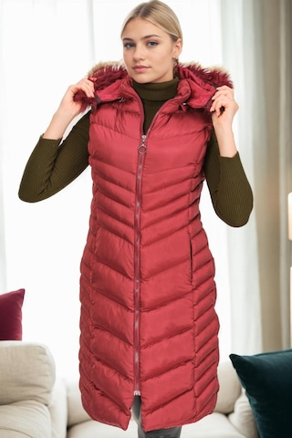 Z9725 Dewberry Bayan Yelek-bordo Bordo