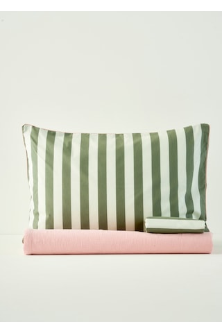 Bella Maison %100 Pamuk Line Çift Kişilik Pike Takımı Somon 200x220 Cm Somon