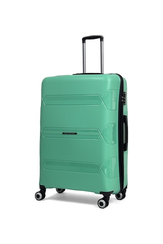Lucas Polipropilen Kırılmaz Valiz, Büyük Boy Su Yeşili