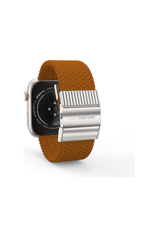 Watch 40mm Amazingthing Titan Weave Örgü Sport Kordon Kahverengi