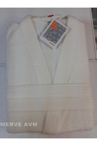 Özdilek M Beden Imperial Kimono Tek Bornoz (Bay, Bayan) Krem