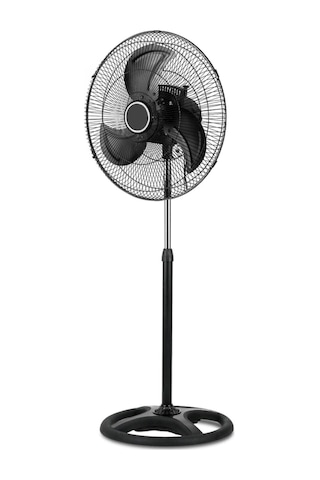 Ayaklı Siyah Metal Kanatlı 80 Watt 18 İnç 3 Kademeli Vantilatör 3 Yıl - Elektronik