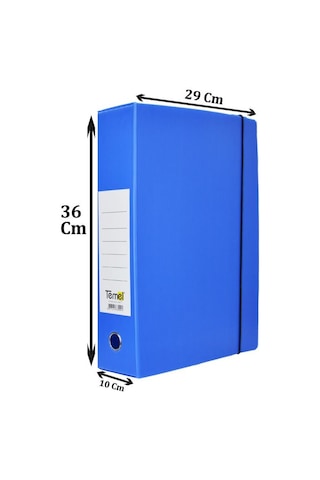 Arşiv Ve Proje Kutusu 29x36x10cm Mavi 10 Adet 1 Adet