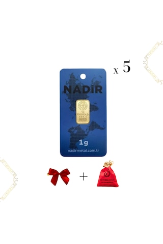 Nadir 5 Adet 1 Gr 24 Ayar Altın