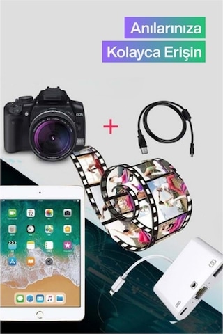 Lightning Otg Dönüştürücü Ethernet Rj45 + Usb Adaptör Apple Uyumlu iPhone Lightning İnternet Dönüştürücü