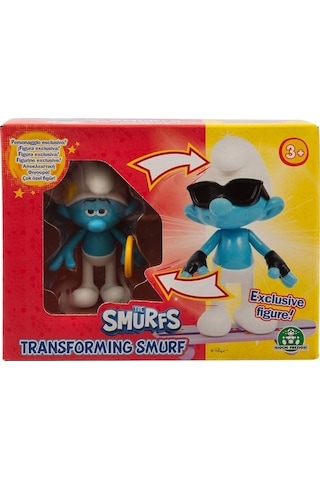 Şirinler Dönüşen Figürler - Süslü Şirin 10 Cm Standart