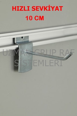 Uzmangrupraf Uzman Grup Raf Kanallı Pano Kancası-10 Cm - 50 Adet