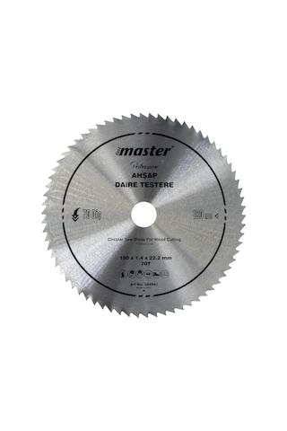 Master 530941 Ahşap Daire Testere Bıçağı 180 Mm 70 Diş Elmassız
